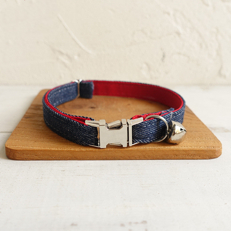 Denim Cat Collar