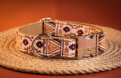 Boho Print Collar, Bow & Leash Set