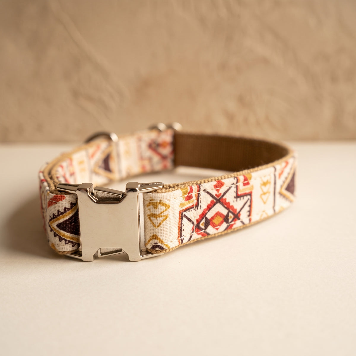 Brown Ethnic Cat Collar