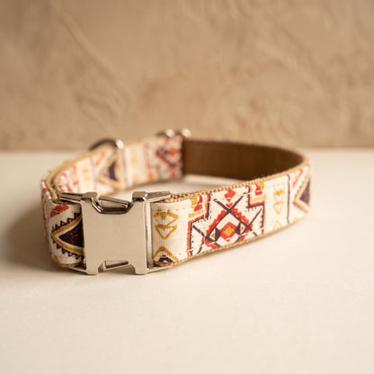 Brown Ethnic Cat Collar