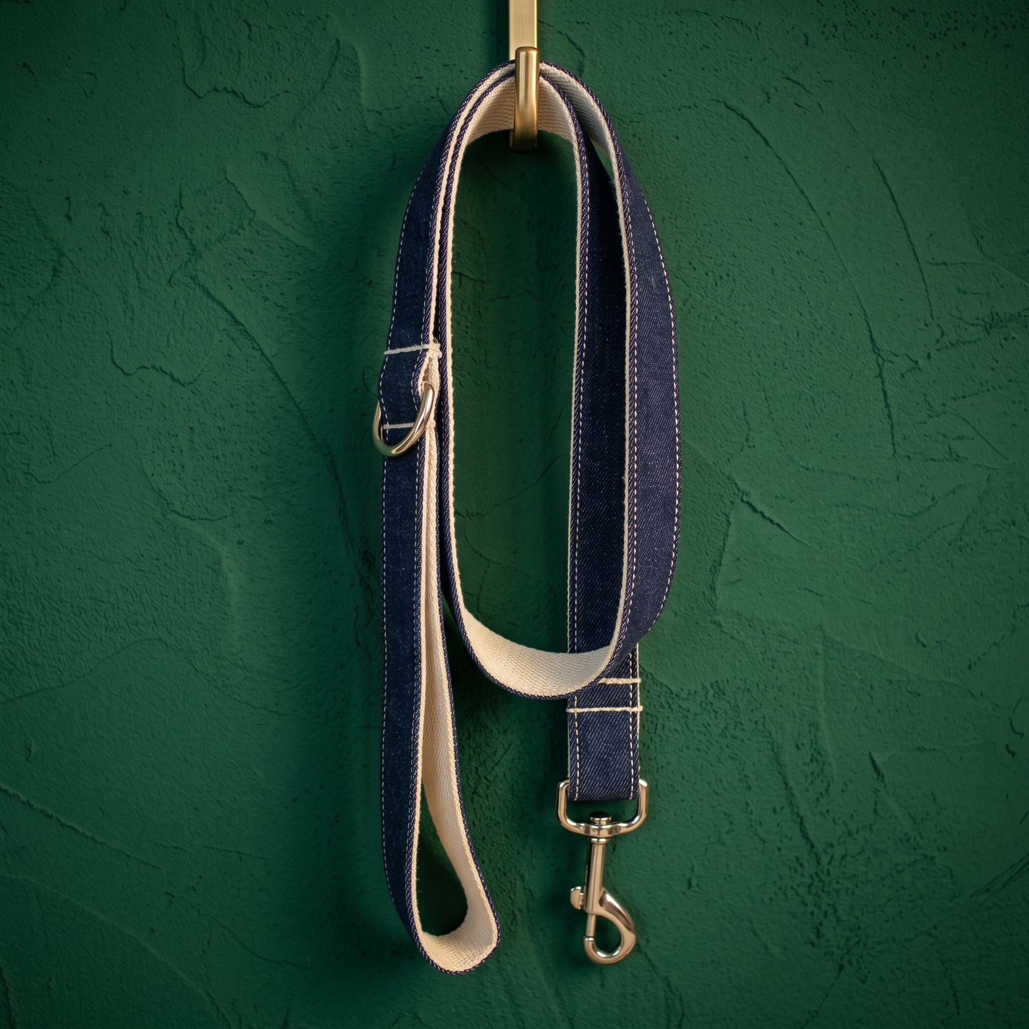 Denim Dog Collar & Leash Set